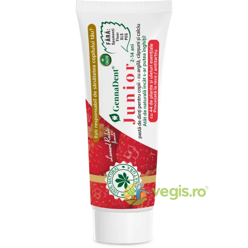 Pasta de Dinti cu Capsuni Junior Travel Size 20ml VIVA&nbsp;NATURA — preț și oferte
