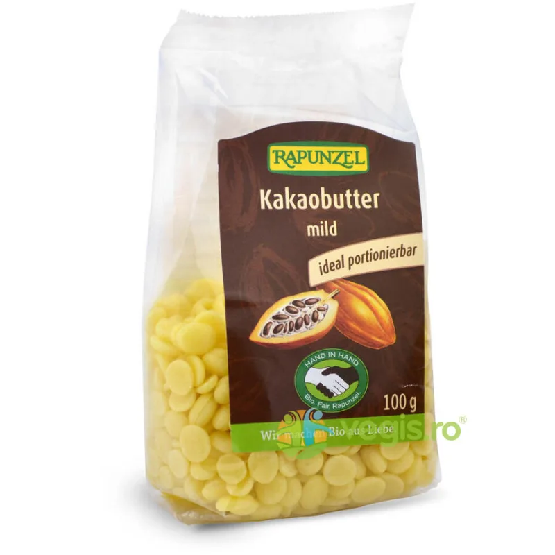 Unt De Cacao Dezodorizat Vegan Ecologic/Bio 100g Rapunzel — preț și oferte