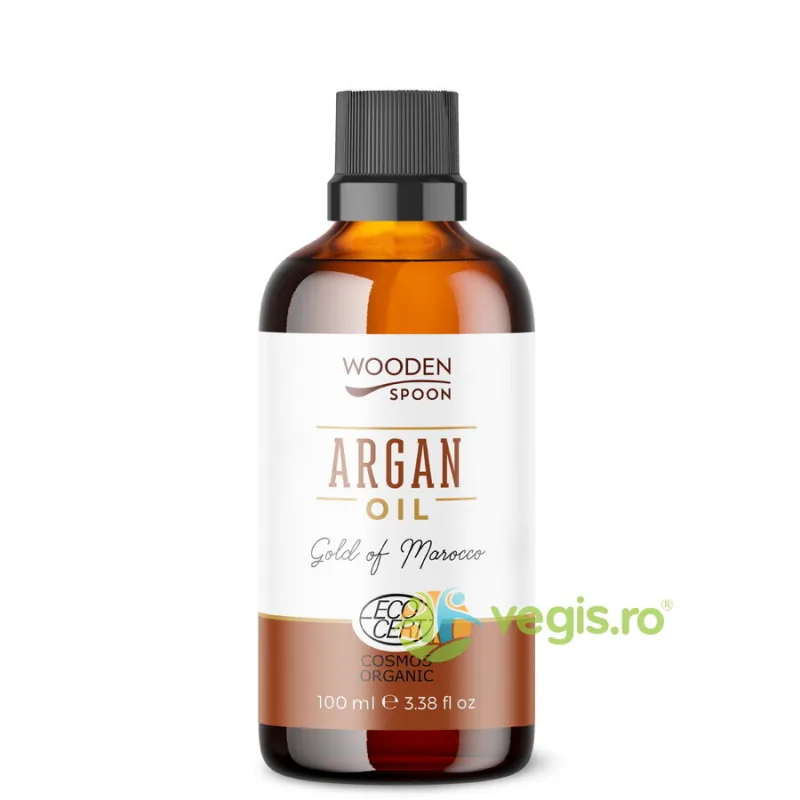 Ulei Pur de Argan Bio 100ml WOODEN&nbsp;SPOON — preț și oferte