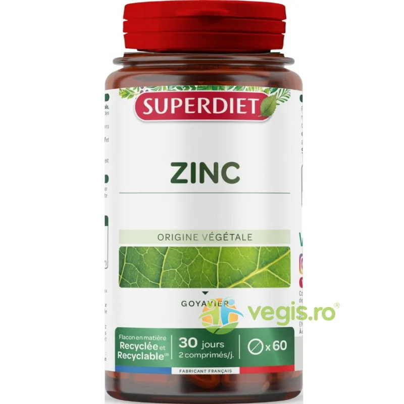 Zinc Natural 60cpr LABORATOIRES&nbsp;SUPERDIET — preț și oferte