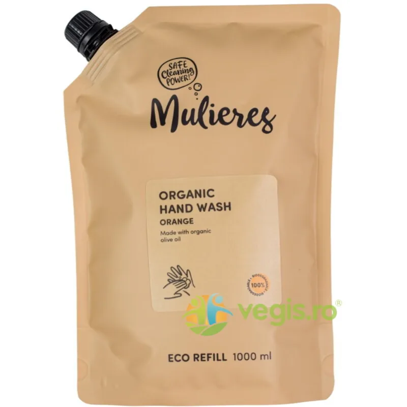 Sapun Lichid 100% Ingrediente Naturale Refill Orange 1L MULIERES — preț și oferte