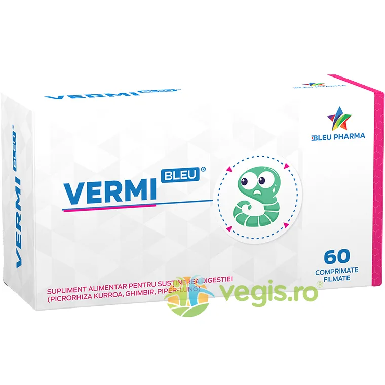 VermiBleu 60cpr filmate Bleu Pharma — preț și oferte
