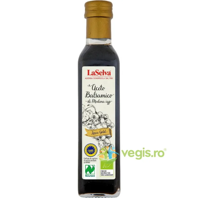 Otet Balsamic Modena IGP Gold Ecologic/Bio 250ml LASELVA — preț și oferte