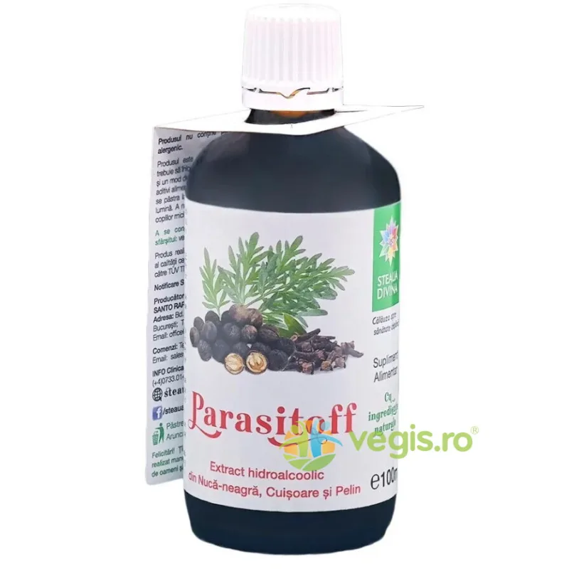 Parasitoff Tinctura 100ml STEAUA DIVINA — preț și oferte