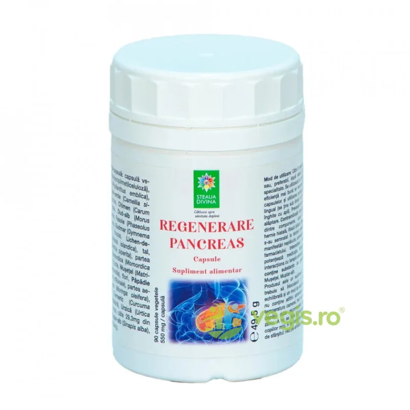 Regenerare Pancreas 90cps STEAUA DIVINA — preț și oferte