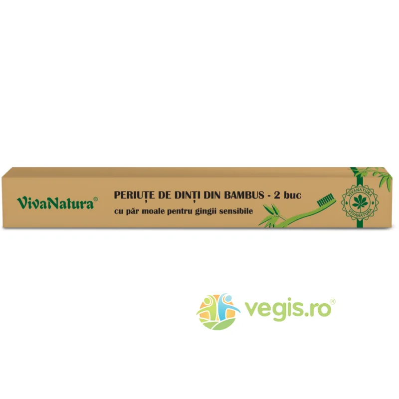 Periute de Dinti din Bambus 2 buc/cutie VIVA&nbsp;NATURA — preț și oferte