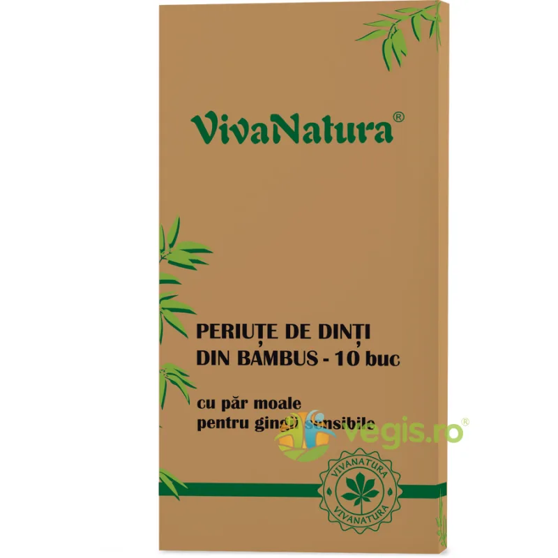 Periute de Dinti din Bambus 10buc/cutie VIVA&nbsp;NATURA — preț și oferte