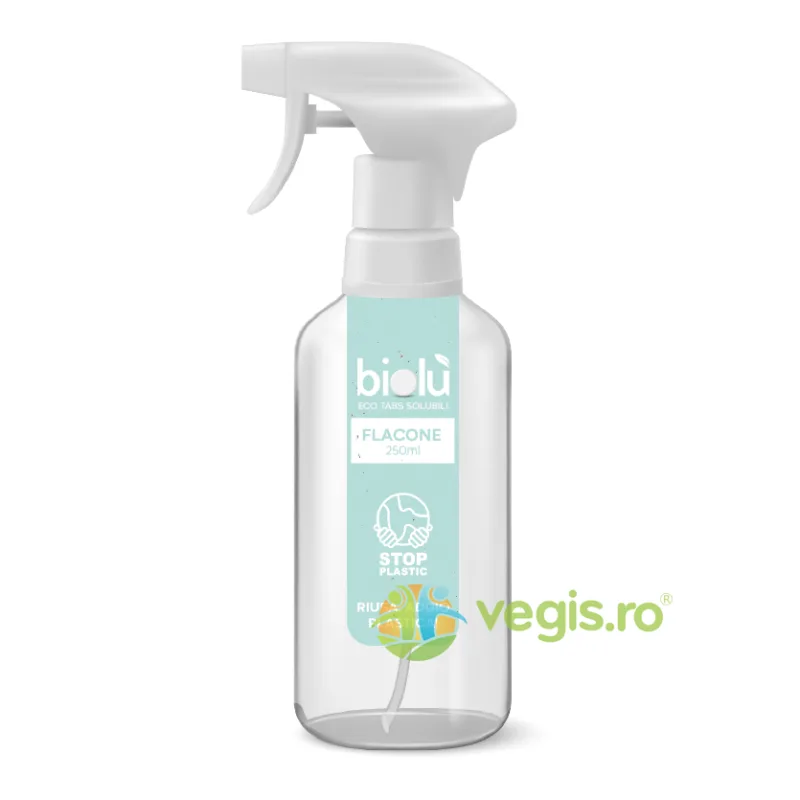 Recipient Reutilizabil din Plastic pentru Tabletele de Curatat 250ml BIOLU — preț și oferte