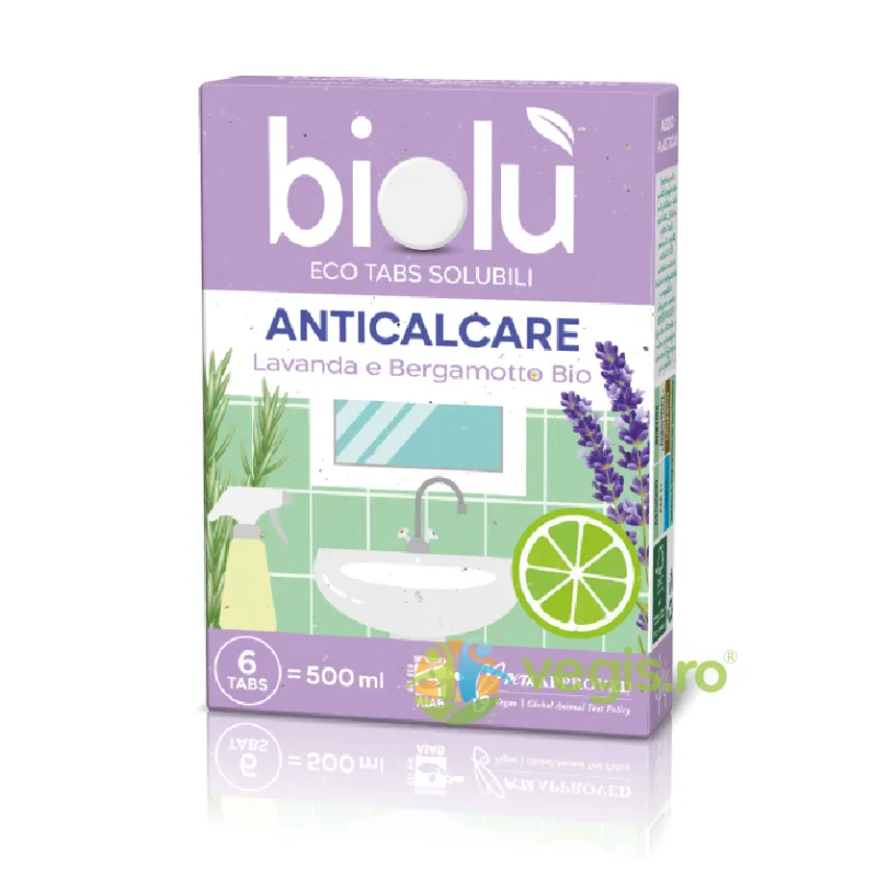 Tablete Anticalcar cu Lavanda si Bergamota Bio 6buc BIOLU — preț și oferte