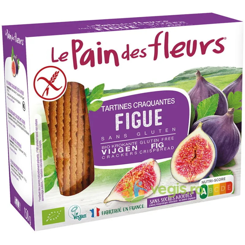 Turte Crocante cu Smochine fara Gluten Ecologice/Bio 150g LE PAIN DES FLEURS — preț și oferte