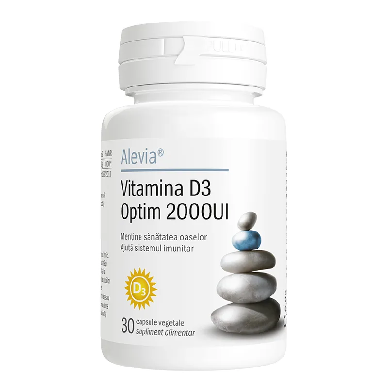 Vitamina D3 Optim 2000UI, 30 capsule, Alevia — preț și oferte