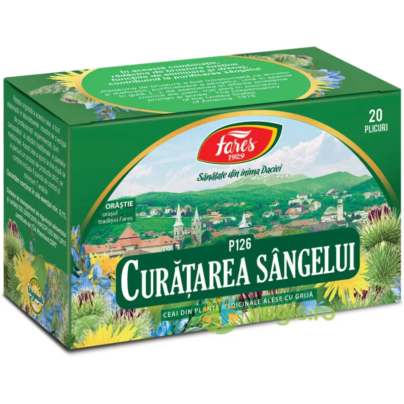 Ceai Curatarea Sangelui P126 20dz FARES — preț și oferte