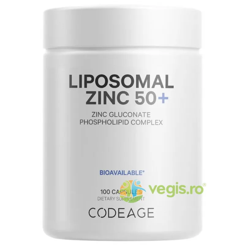 Zinc Lipozomal 50+ Complex de Fosfolipide 100cps CODEAGE — preț și oferte