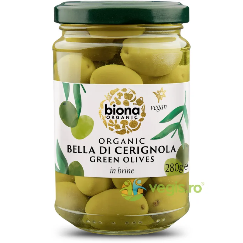 Masline Verzi Bella di Cerignola in Saramura Ecologice/Bio 280g BIONA — preț și oferte