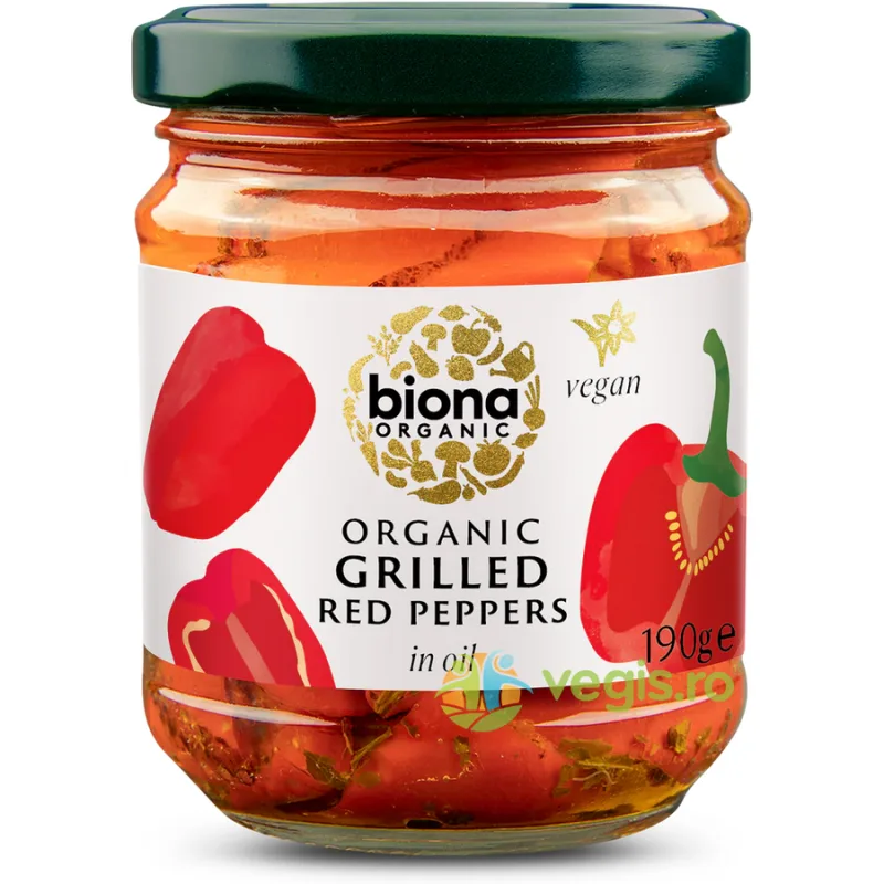 Ardei Rosii la Gratar in Ulei Ecologici/Bio 190g BIONA — preț și oferte