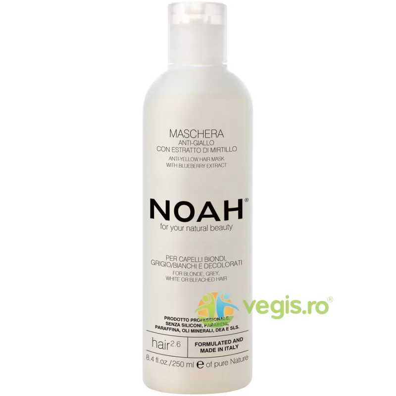 Masca Naturala pentru Par cu Extract de Afine Anti-Yellow 250ml NOAH — preț și oferte