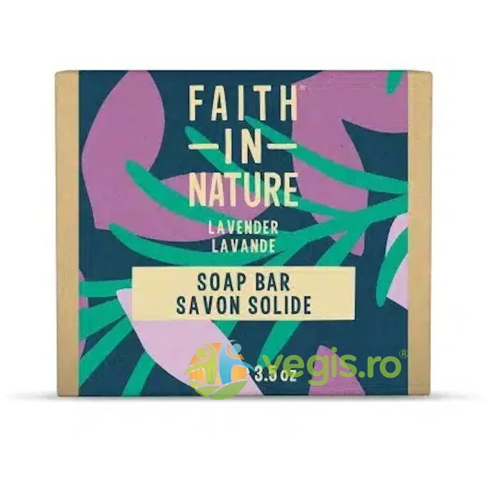 Sapun Natural Solid cu Lavanda 100g FAITH IN NATURE — preț și oferte
