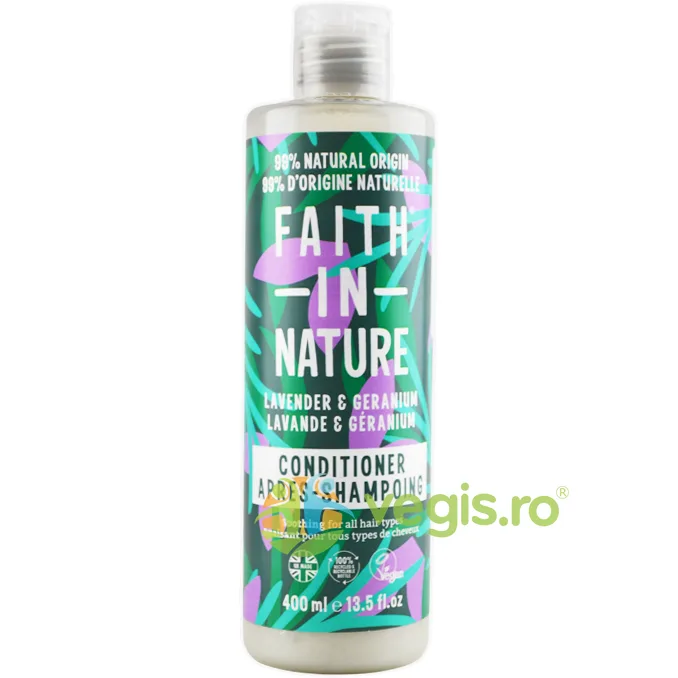 Balsam Natural Nutritiv pentru Par Normal si Uscat cu Lavanda si Muscata 400ml FAITH IN NATURE — preț și oferte