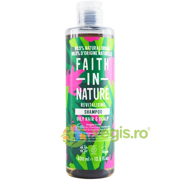 Sampon Natural Revitalizant pentru Toate Tipurile de Par cu Fructul Dragonului 400ml FAITH IN NATURE — preț și oferte