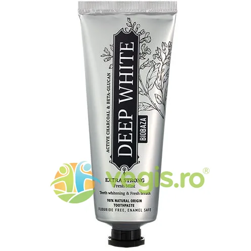 Pasta de Dinti Remineralizanta pentru Albire cu Pudra de Carbune si Calciu Mineral 75ml BIOBAZA — preț și oferte