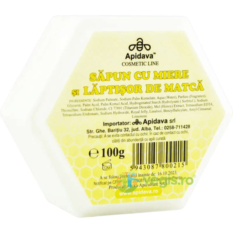 Sapun cu Miere si Laptisor de Matca 100g APIDAVA — preț și oferte