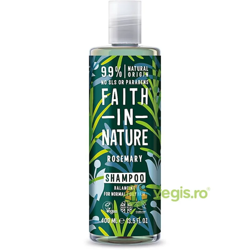 Sampon Echilibrant cu Rozmarin pentru Par Normal sau Gras 400ml FAITH IN NATURE — preț și oferte