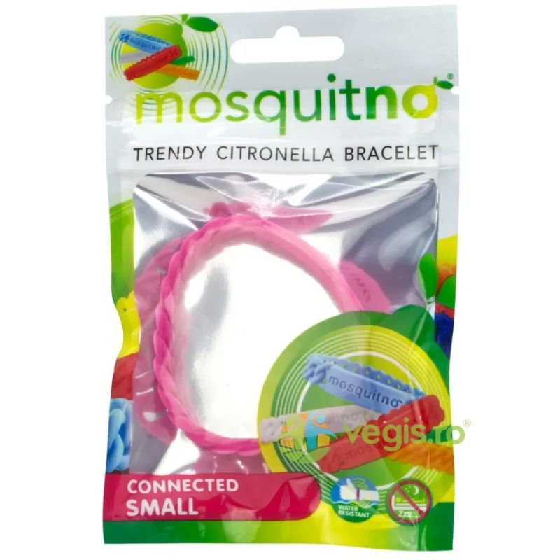 Bratara Anti-tantari pentru Copii cu Parfum de Citronella Diverse Culori Connected Small 5g MosquitNo — preț și oferte