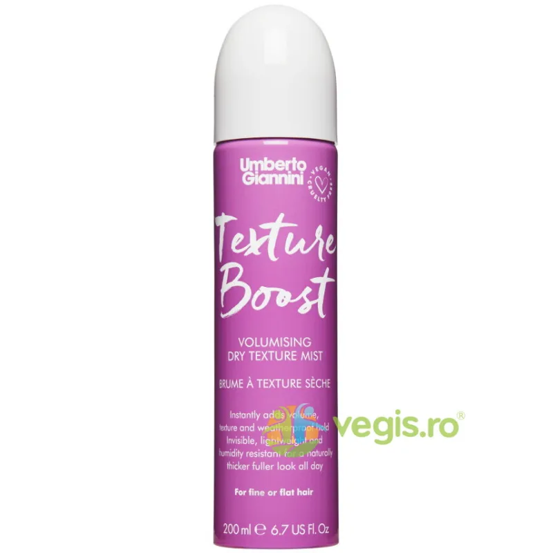 Spray Volumizant Uscat pentru Parul Fin si fara Vitalitate Texture Boost 200ml UMBERTO GIANNINI — preț și oferte