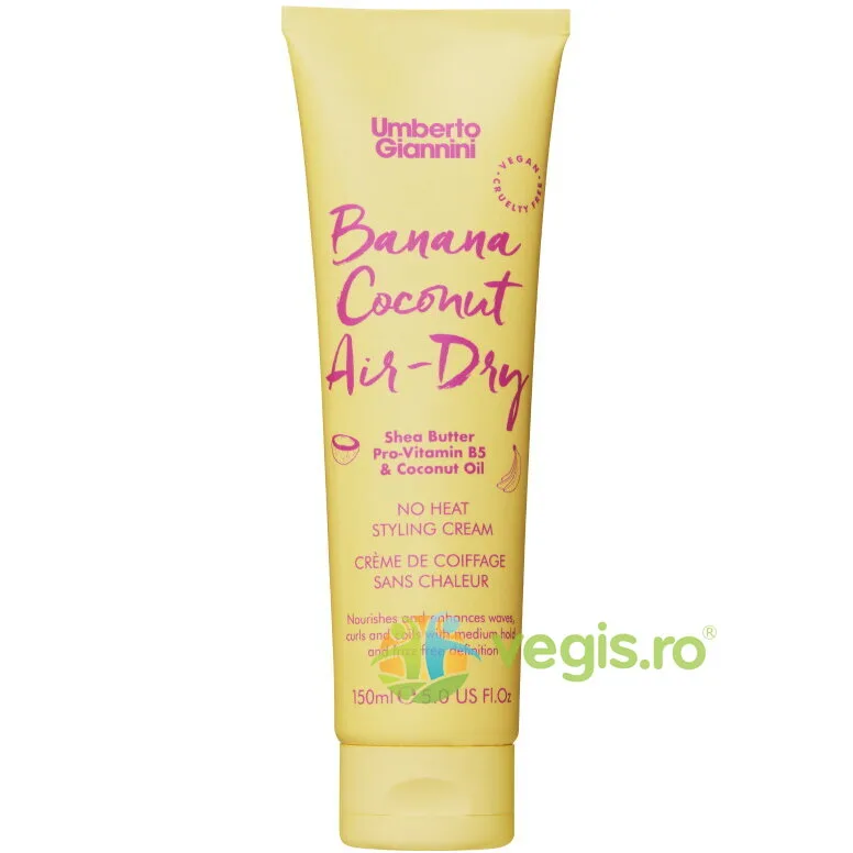 Crema Styling pentru Parul Cret fara Caldura Sustinere Medie Banana Coconut Air-Dry 150ml — preț și oferte