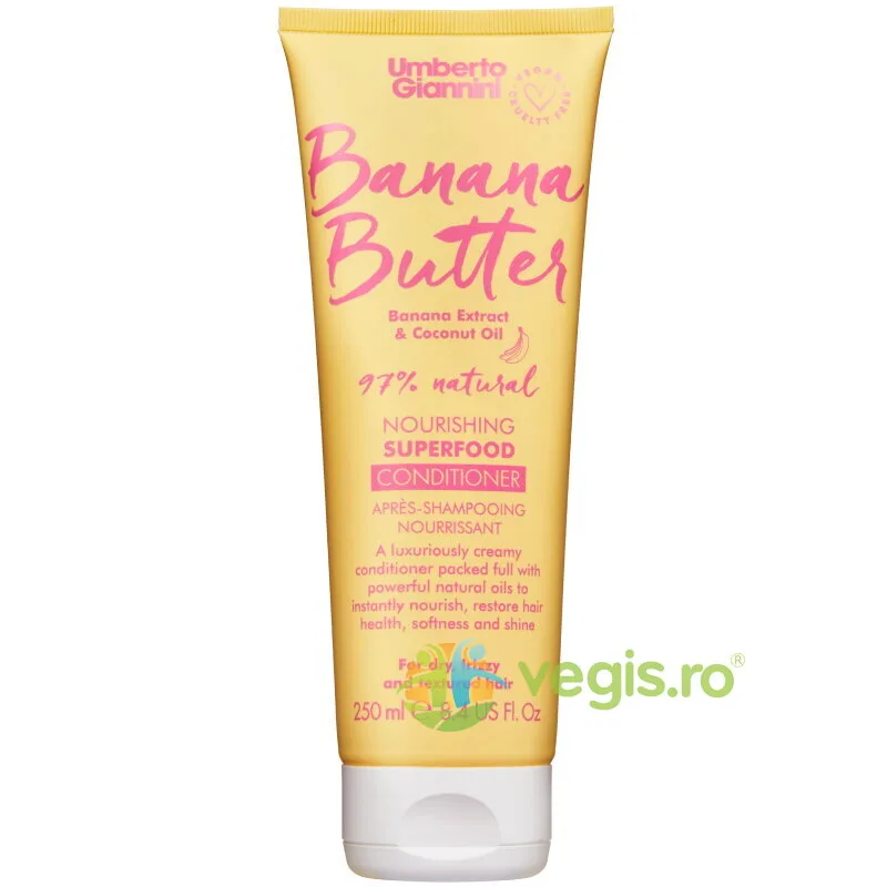 Balsam Hranitor pentru Par Uscat, Frizzy si Texturat Banana Butter 250ml UMBERTO GIANNINI — preț și oferte