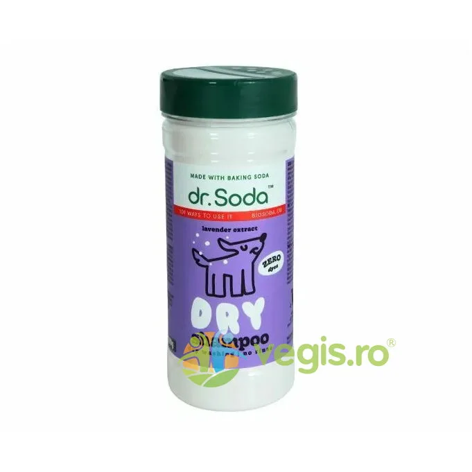 Sampon Uscat pentru Caini cu Bicarbonat de Sodiu si Extract de Lavanda 350g Dr.Soda — preț și oferte