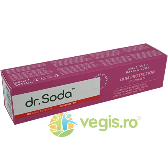 Pasta de Dinti cu Bicarbonat de Sodiu Gum Protection 100ml Dr.Soda — preț și oferte