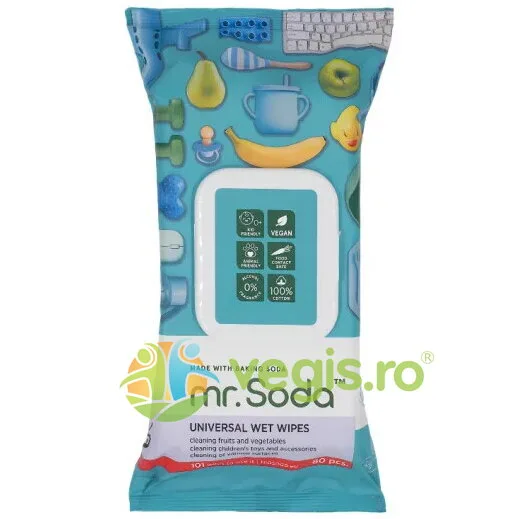 Servetele Umede Universale cu Bicarbonat de Sodiu 80buc Mr.Soda — preț și oferte