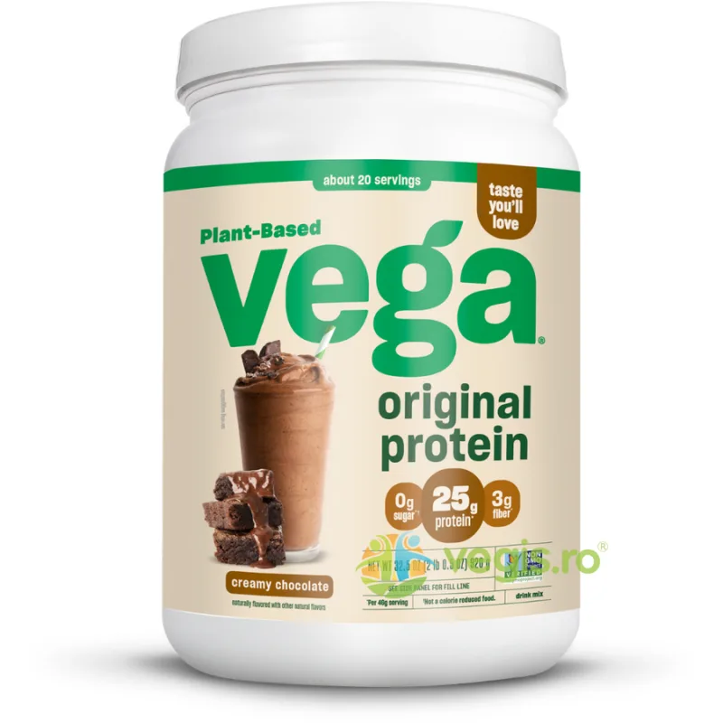 Pudra Proteica Vegetala cu Aroma Naturala de Ciocolata Vega Original 920g SEQUEL&nbsp;NATURALS — preț și oferte