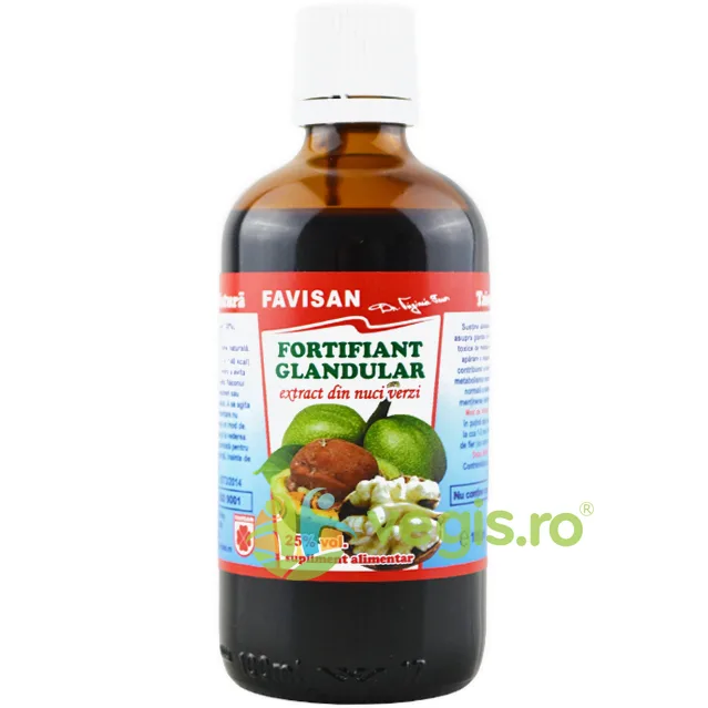 Fortifiant Glandular Extract din Nuci Verzi 100ml Favisan — preț și oferte