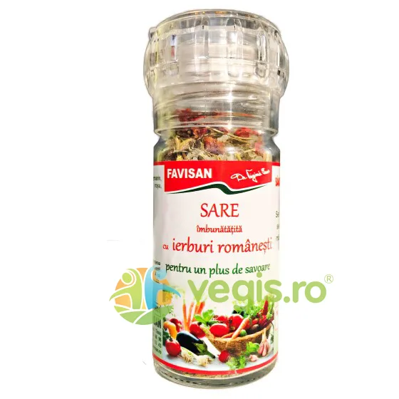 Sare cu Ierburi Romanesti 50g Favisan — preț și oferte