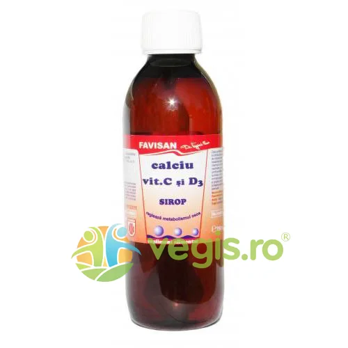 Sirop Calciu + Vitamina C + D3 250ml Favisan — preț și oferte