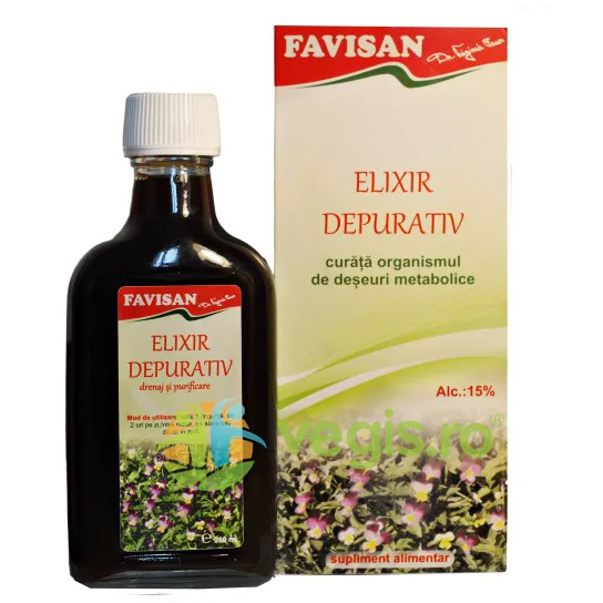 Elixir Depurativ 200ml Favisan — preț și oferte