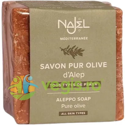 Sapun Alep pentru Toate Tipurile de Piele cu 100% Ulei de Masline 190g NAJEL — preț și oferte