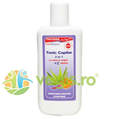 Tonic Capilar Impotriva Caderii Parului 2 in 1 cu Aloe si Argila FaviBeauty 125ml Favisan — preț și oferte