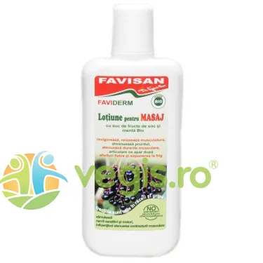 Lotiune pentru Masaj cu Suc de Soc si Menta FaviDerm 125ml Favisan — preț și oferte
