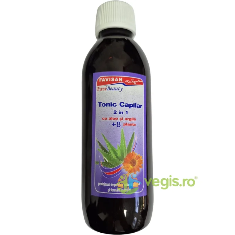 Tonic Capilar Impotriva Caderii Parului cu Aloe si Argila 2in1 FaviBeauty 250ml Favisan — preț și oferte
