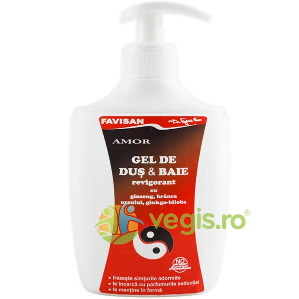 Gel de Dus Revigorant cu Ginseng, Branca Ursului si Ginkgo-Biloba 300ml Favisan — preț și oferte