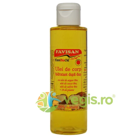Ulei de Corp Hidratant cu Ulei de Argan, Cocos si Salvie FaviBio Oil 150ml Favisan — preț și oferte