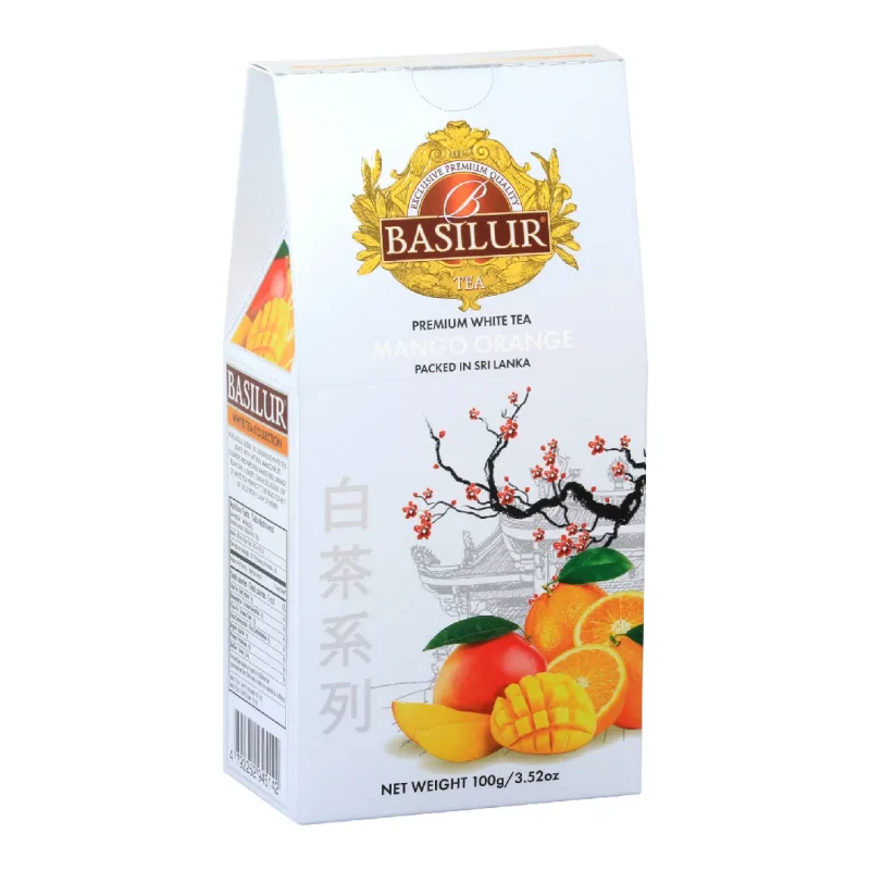 Ceai alb, White Tea Mango Orange, 100 g, Basilur BASILUR TEA — preț și oferte