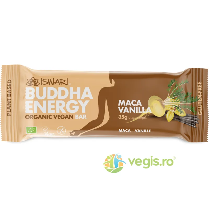 Baton Energizant cu Maca si Vanilie fara Gluten Ecologic/Bio 35g ISWARI — preț și oferte