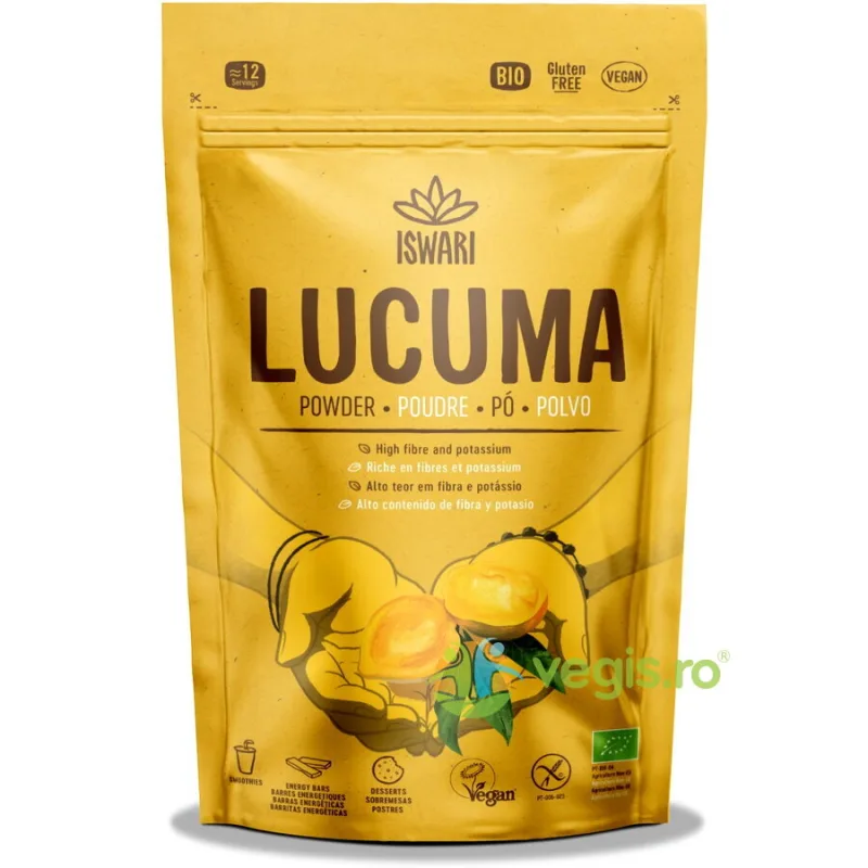 Lucuma Pulbere fara Gluten Ecologica/Bio 125g ISWARI — preț și oferte