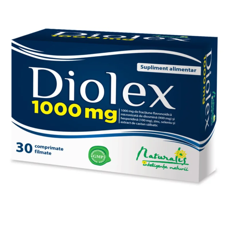 Diolex 1000, 30 comprimate filmate, Naturalis — preț și oferte
