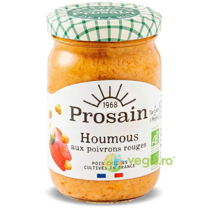 Salata Humus cu Ardei Rosu Ecologic/Bio 195g PROSAIN — preț și oferte