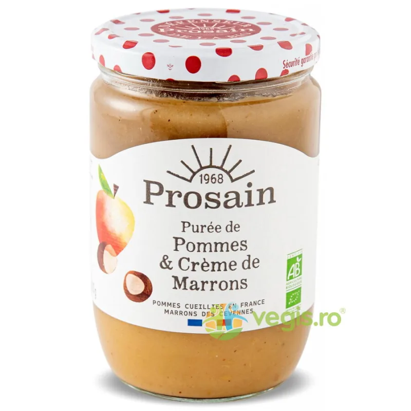 Piure de Mere si Crema de Castane fara Gluten Ecologic/Bio 620g PROSAIN — preț și oferte